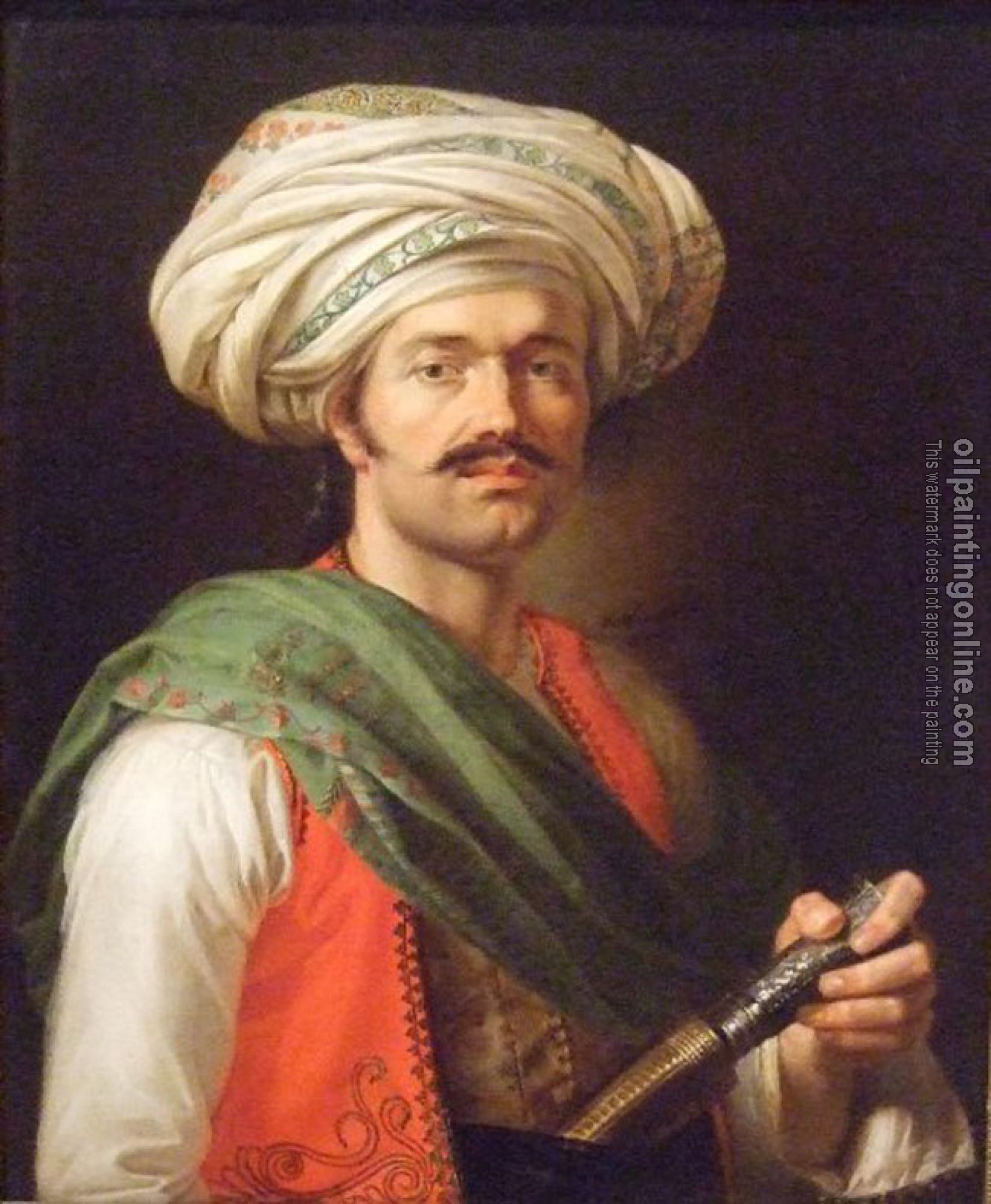 Vernet, Horace - Portrait of Roustam Raza, the mamluck of Napoleon
